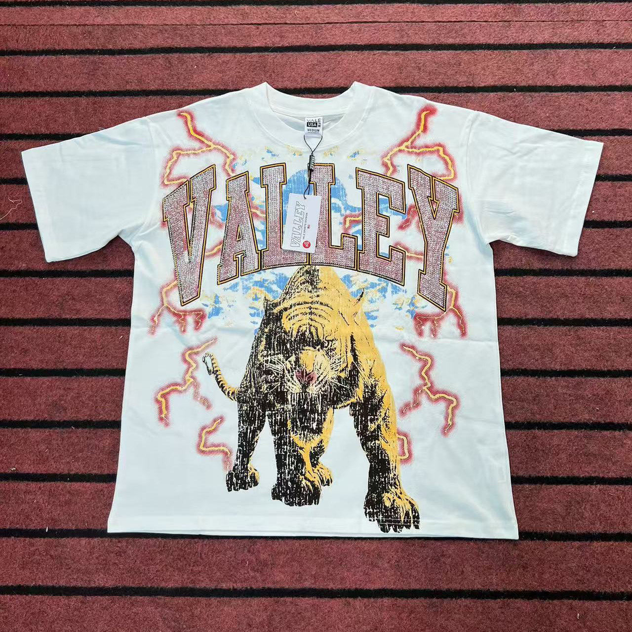 VALLEY Heavyweight Hip Hop T-Shirt - Unisex High Street Summer Top