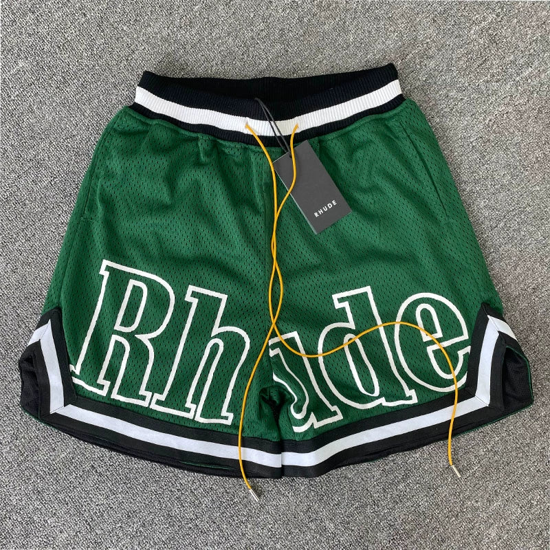 GMABCD oversized letter mesh basketball shorts 8