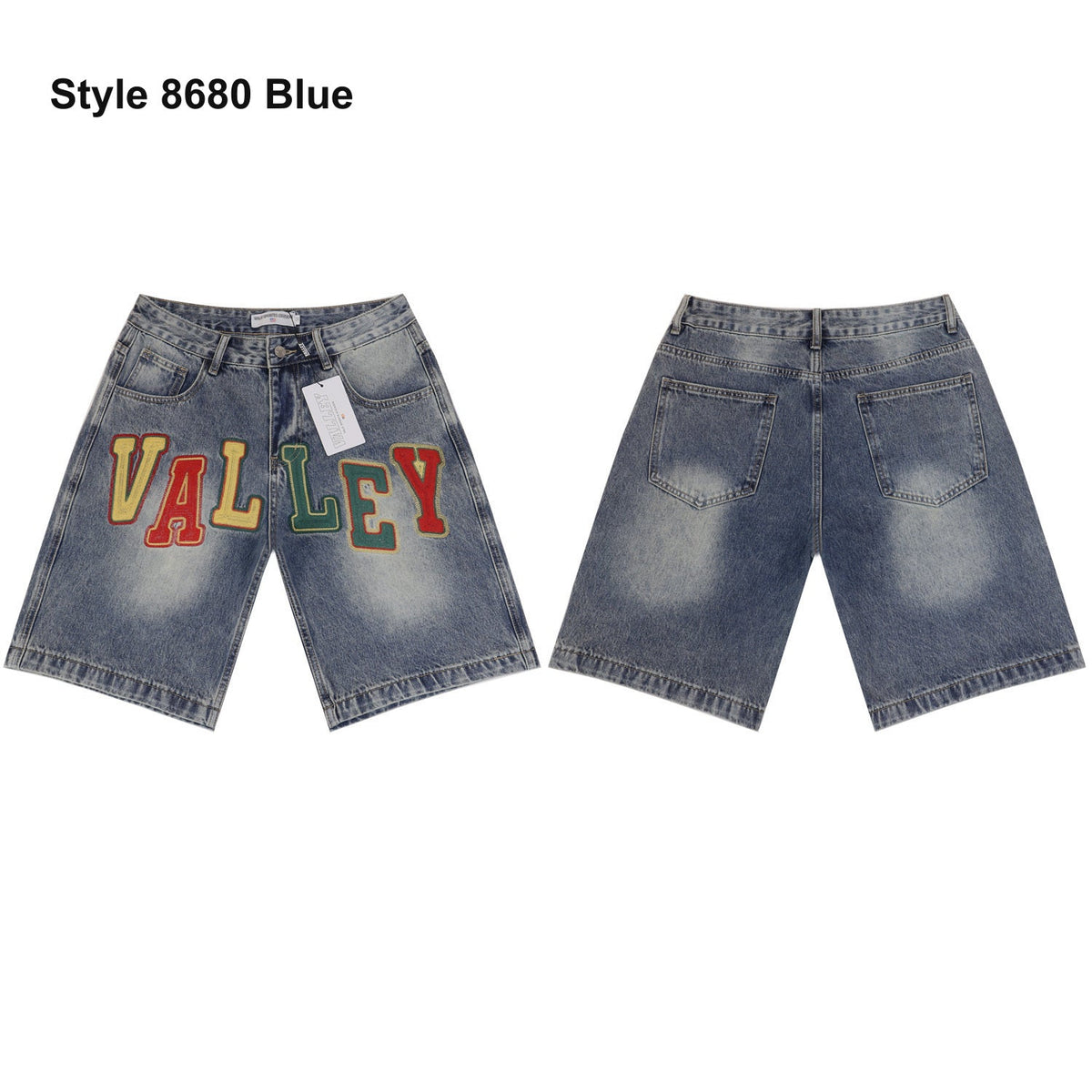 Men's denim shorts – Style 8680 Blue