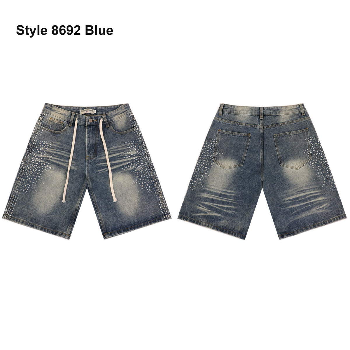 Men's denim shorts – Style 8692 Blue