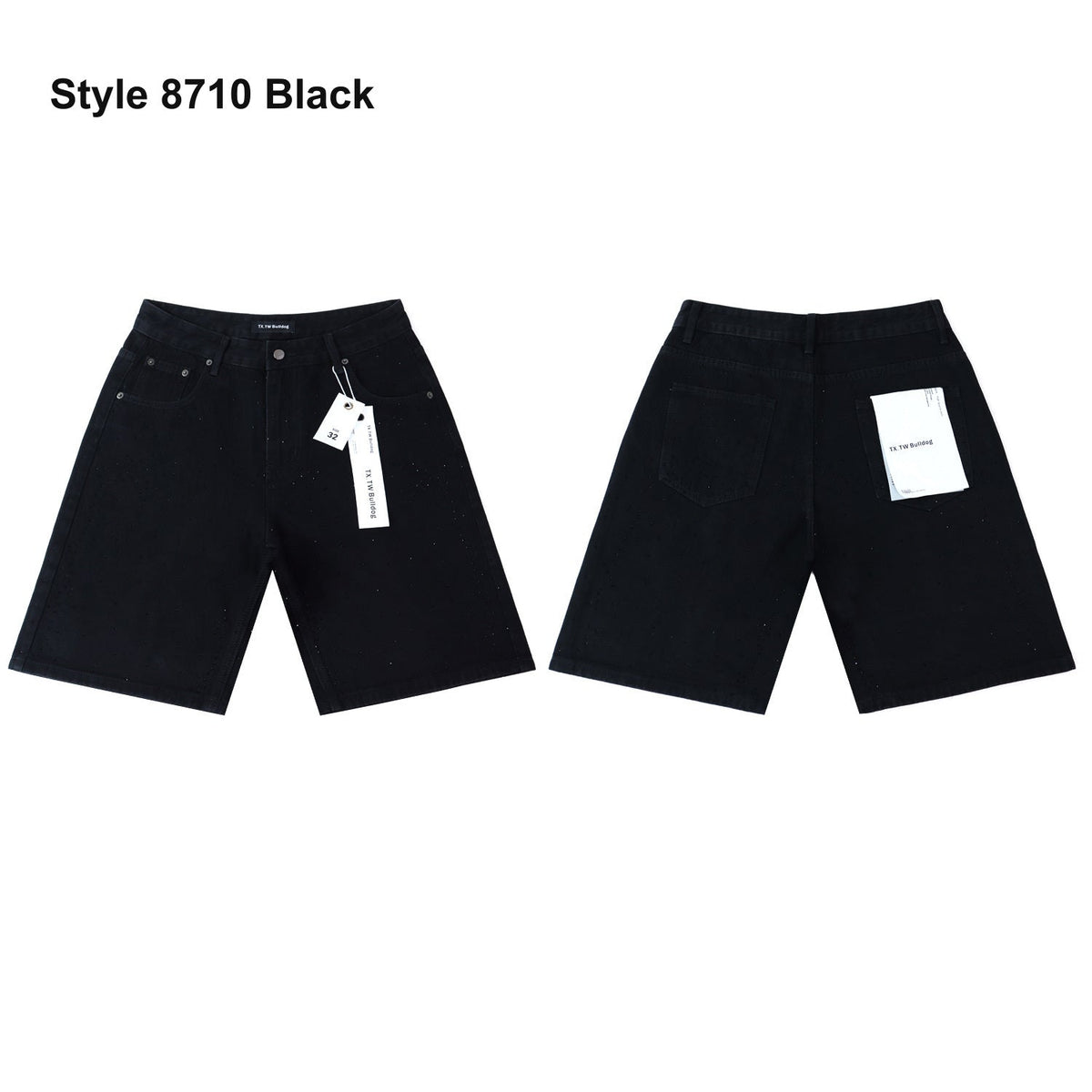 Men's denim shorts – Style 8710 Black