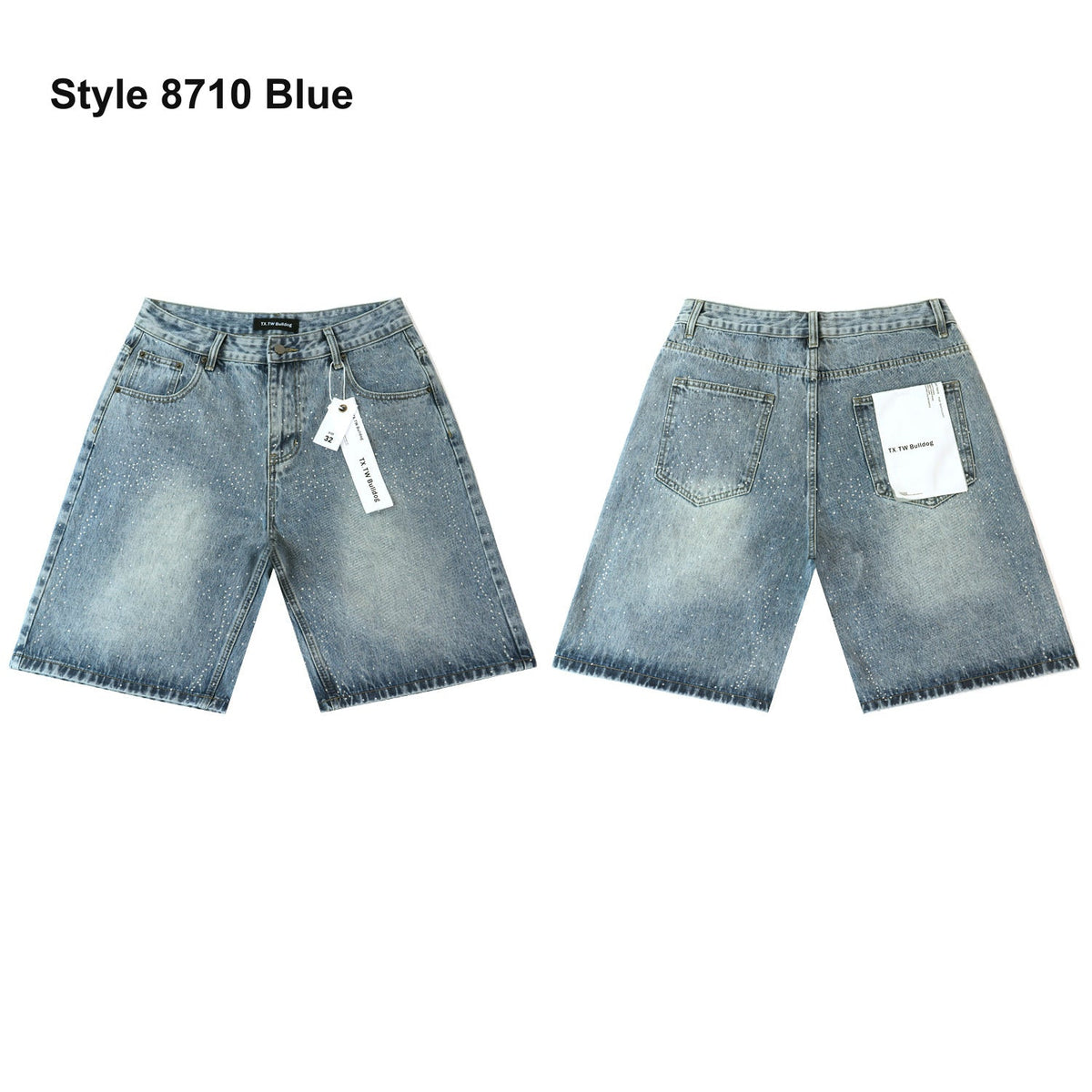 Men's denim shorts – Style 8710 Blue