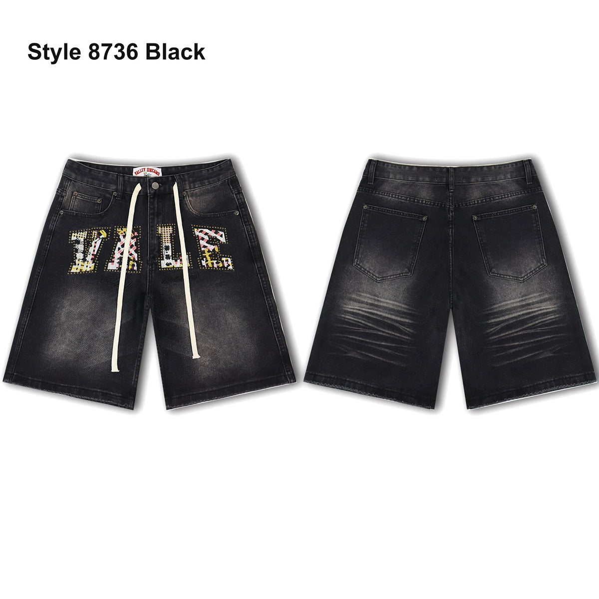 Men's denim shorts – Style 8736 Black