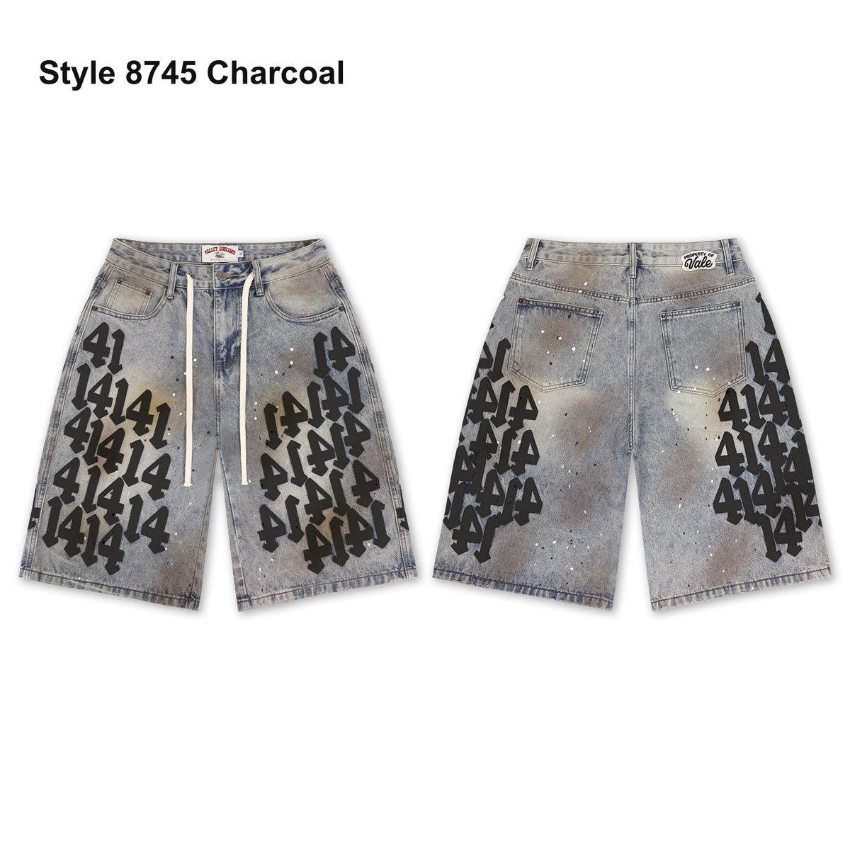 Men's denim shorts – Style 8745 Charcoal