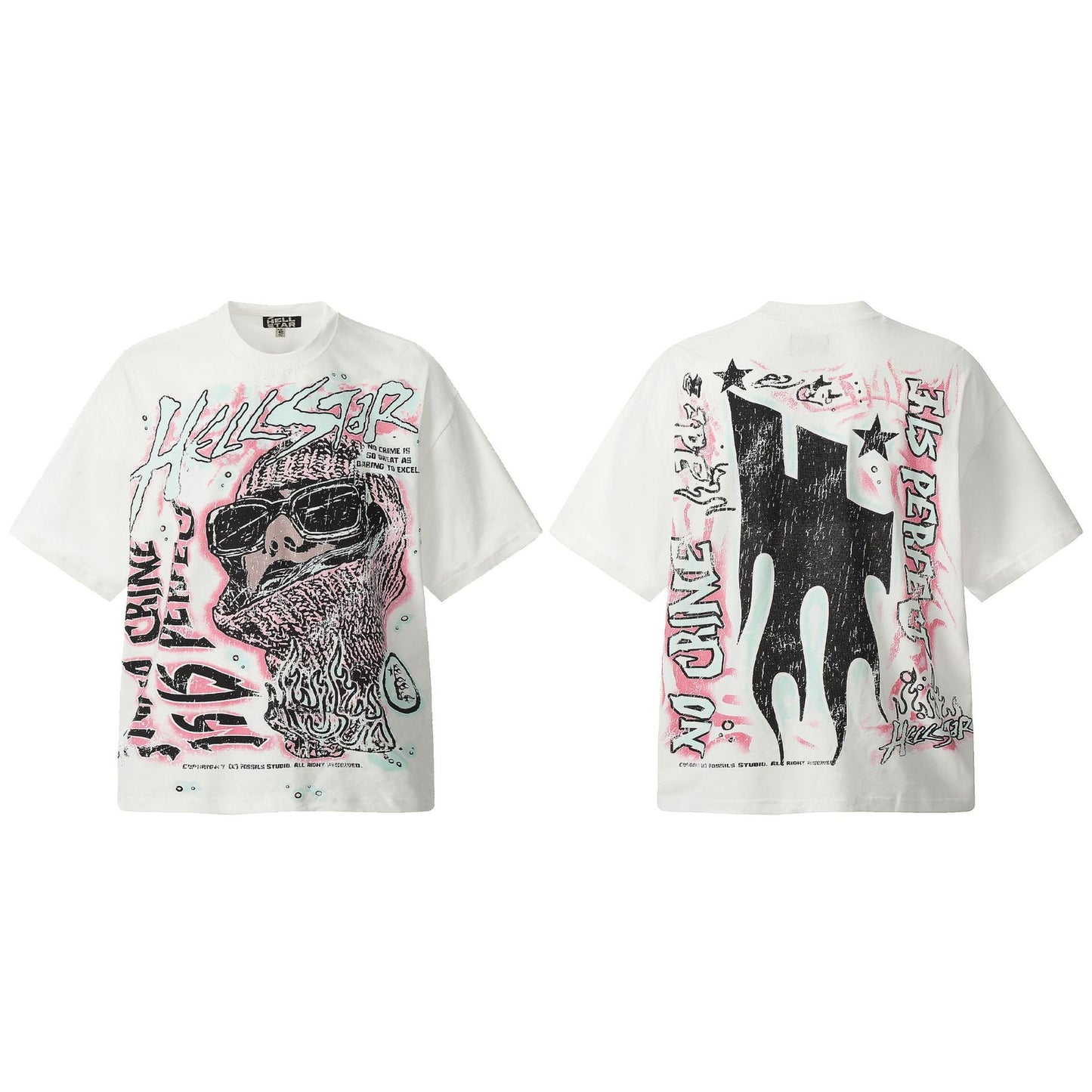 2025 Summer New European and American Trendy Brand Unisex Couple's Plus Size Loose Pullover Short Sleeve T-Shirt Youth Tee