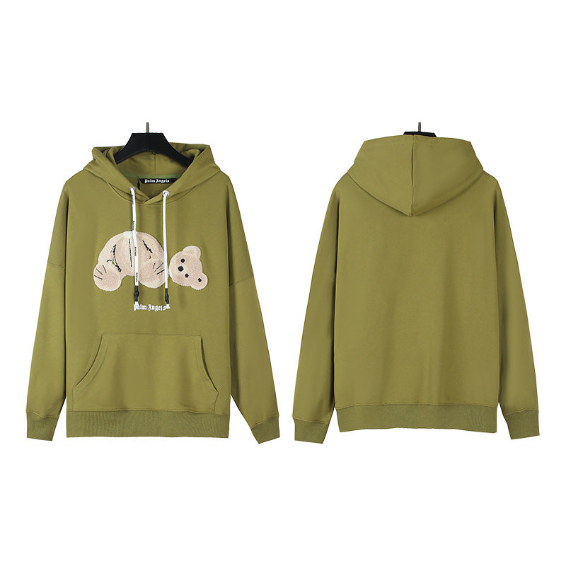 Gmabcd New Spray Paint Graffiti City Letter Logo Printing Terry High Street Couple Hooded Sweater
