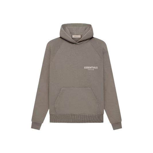 ESSENTIALS HOODIE FOG Season 8 Flocked Small Label Versatile Hooded Sweatshirt Fleece Lined