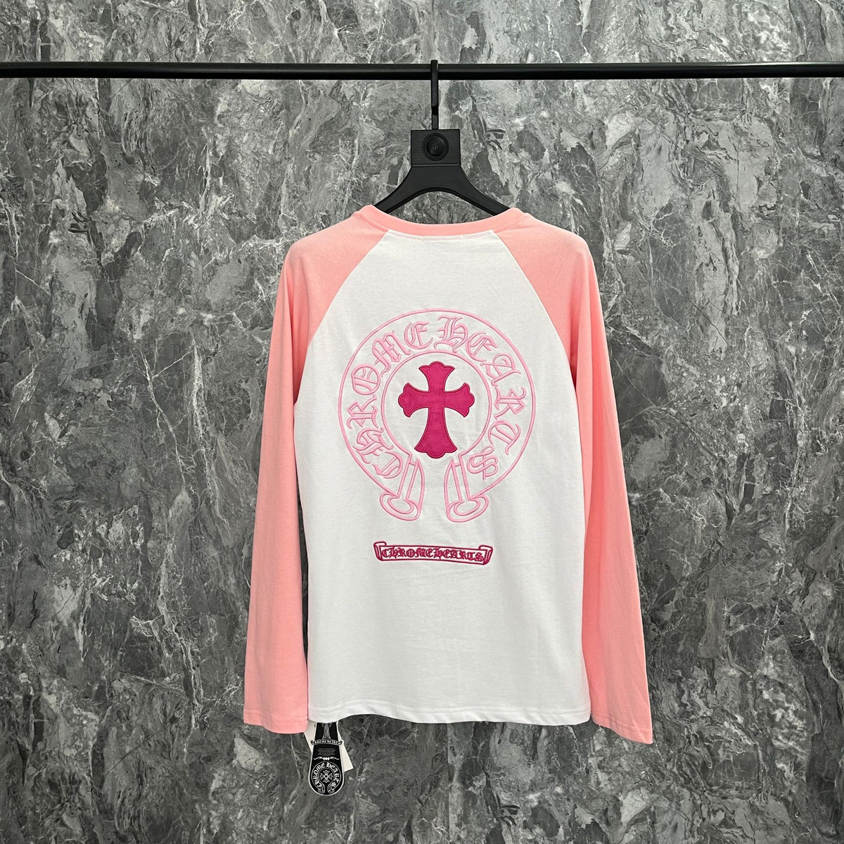 Ch Heart High-Quality Double Yarn Pure Cotton Unisex Printed Long Sleeve T-Shirt