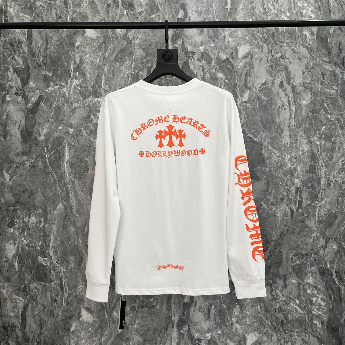 Ch Heart High-Quality Double Yarn Pure Cotton Unisex Printed Long Sleeve T-Shirt