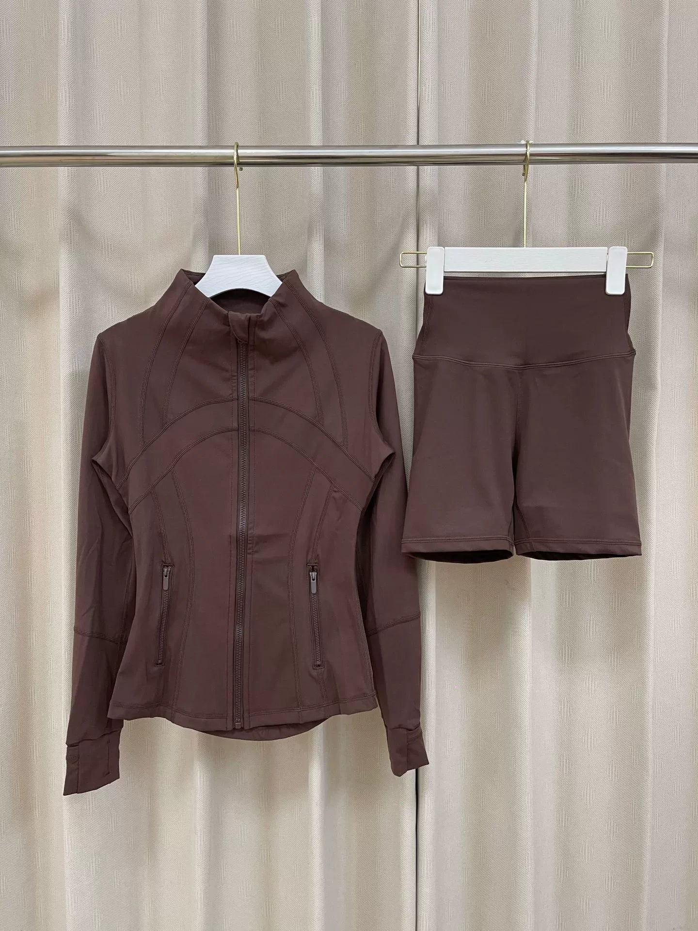 VARIANT_IMAGE::Coffee Brown Jacket Set