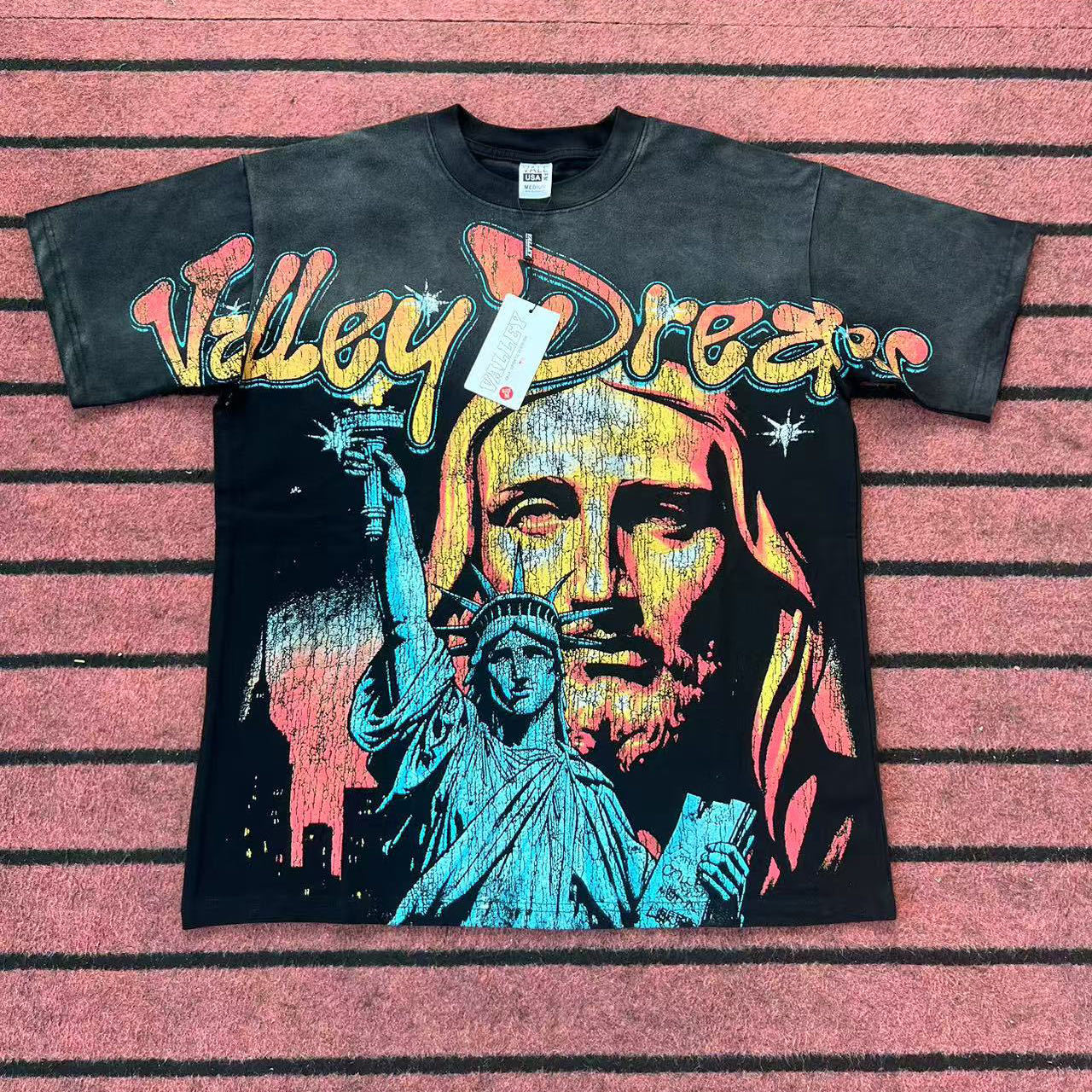 VALLEY Heavyweight Hip Hop T-Shirt - Unisex High Street Summer Top