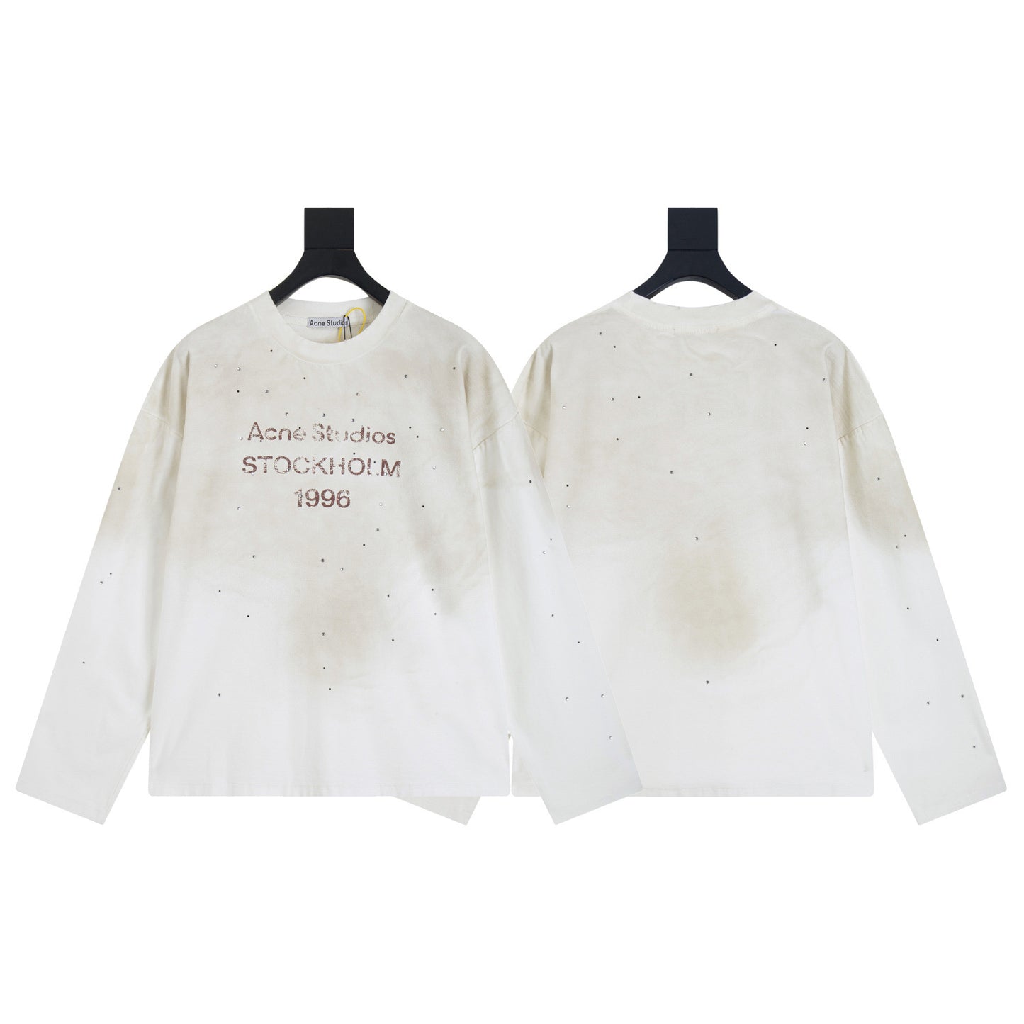 VARIANT_IMAGE::8504 Rhinestone White | Vintage graphic long-sleeve T-shirt