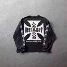 VARIANT_IMAGE::9258 Long Sleeve / Black | Embroidered streetwear style
