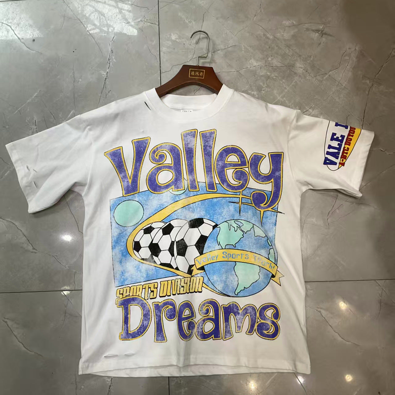 VALLEY Heavyweight Hip Hop T-Shirt - Unisex High Street Summer Top