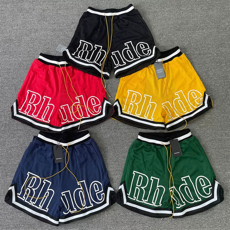 GMABCD oversized letter mesh basketball shorts 1