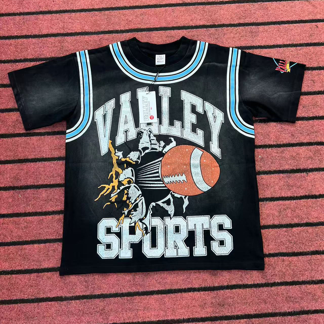 VALLEY Heavyweight Hip Hop T-Shirt - Unisex High Street Summer Top