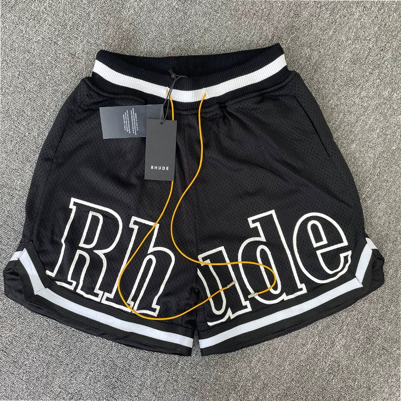 GMABCD oversized letter mesh basketball shorts 6