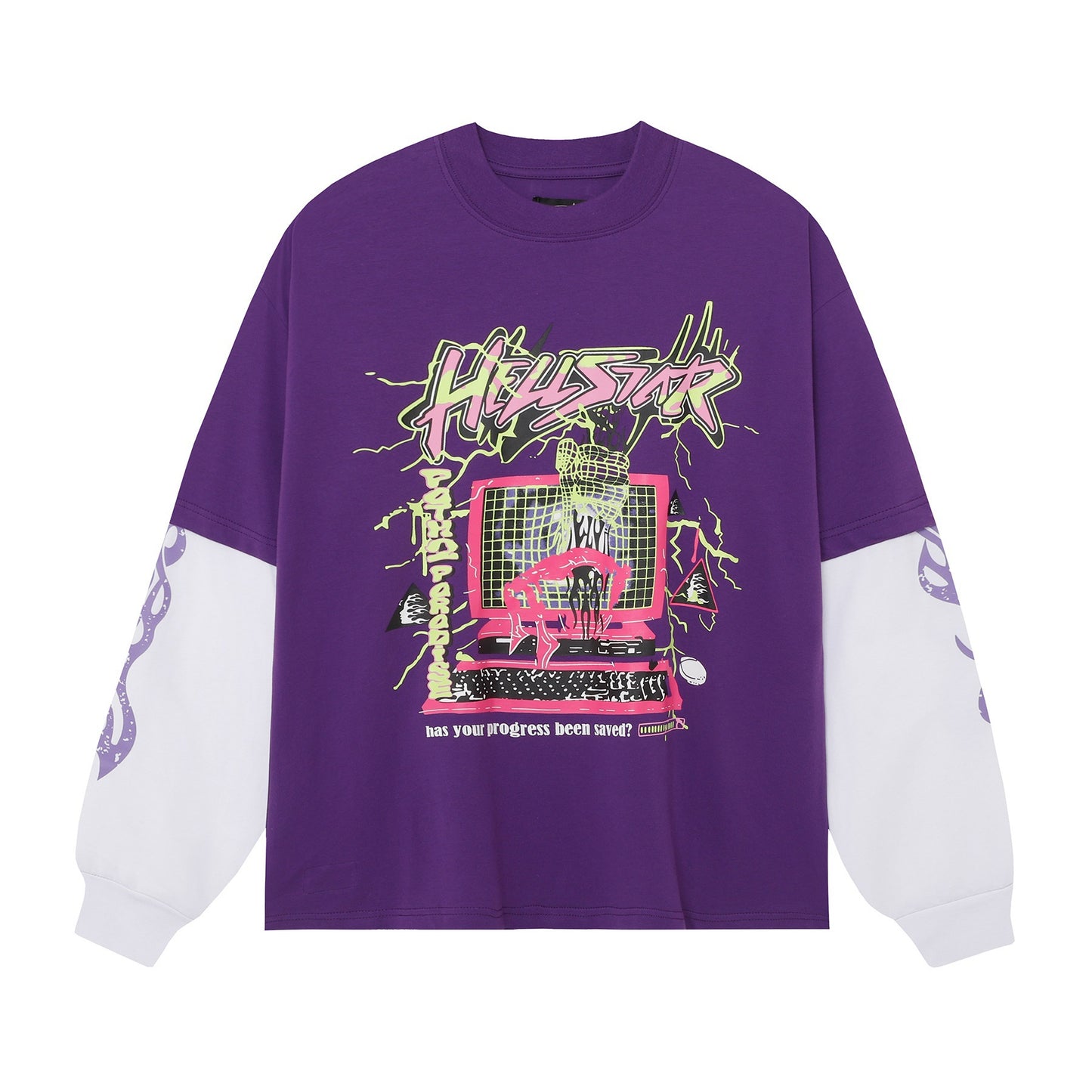VARIANT_IMAGE::3269 Purple | Vintage washed graphic long-sleeve T-shirt