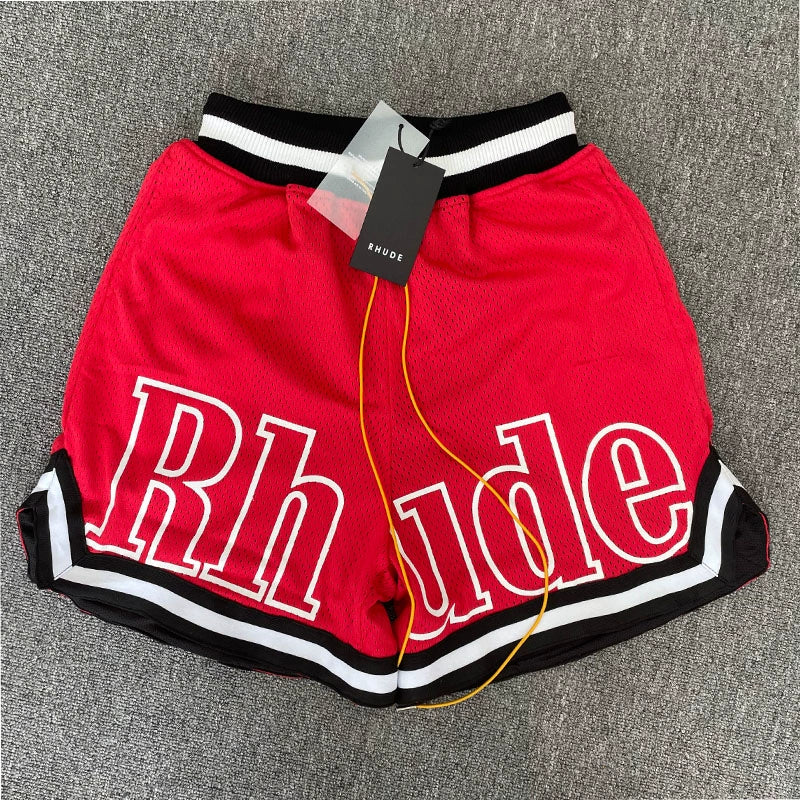 GMABCD oversized letter mesh basketball shorts 7