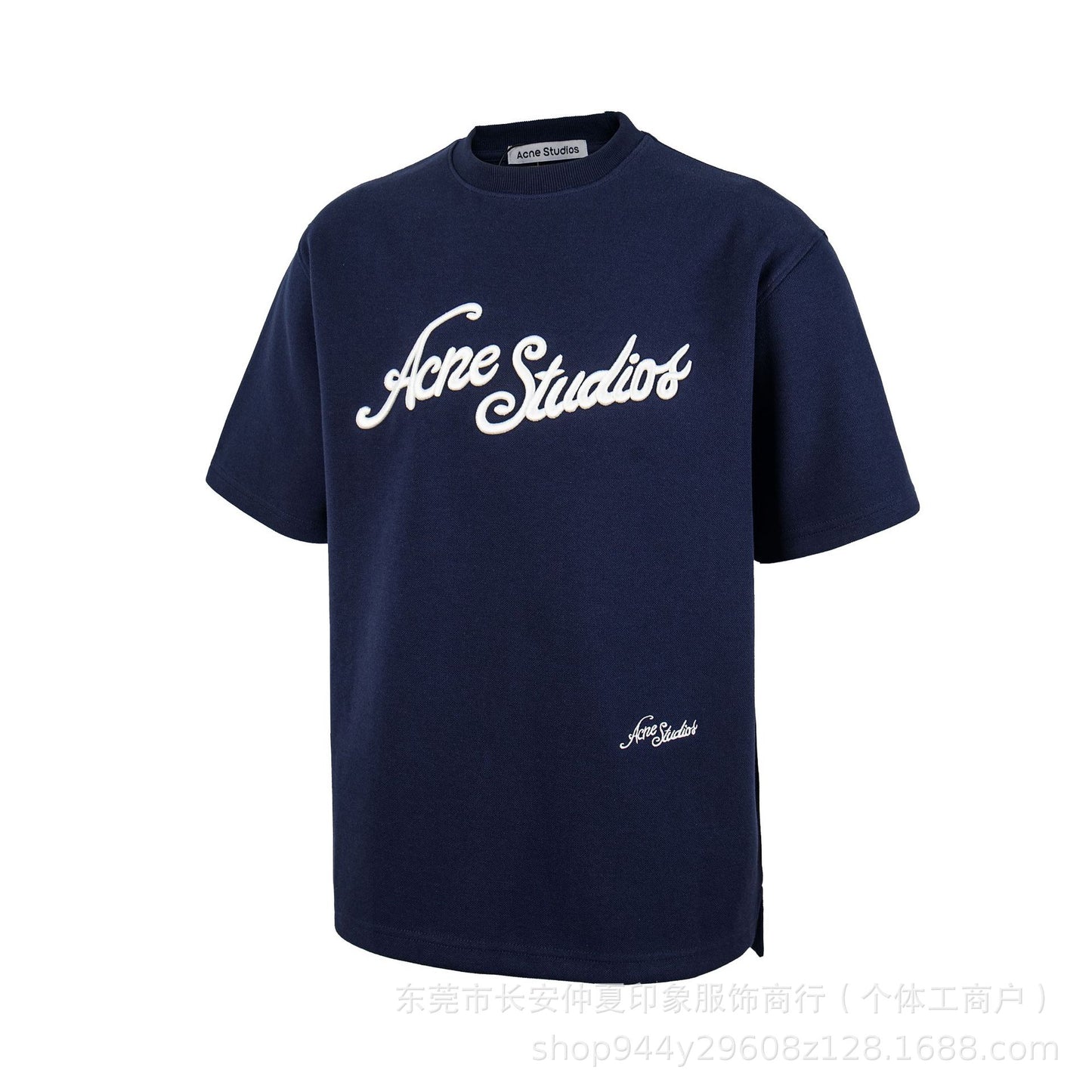 VARIANT_IMAGE::A20藏青 | Vintage graphic long-sleeve T-shirt