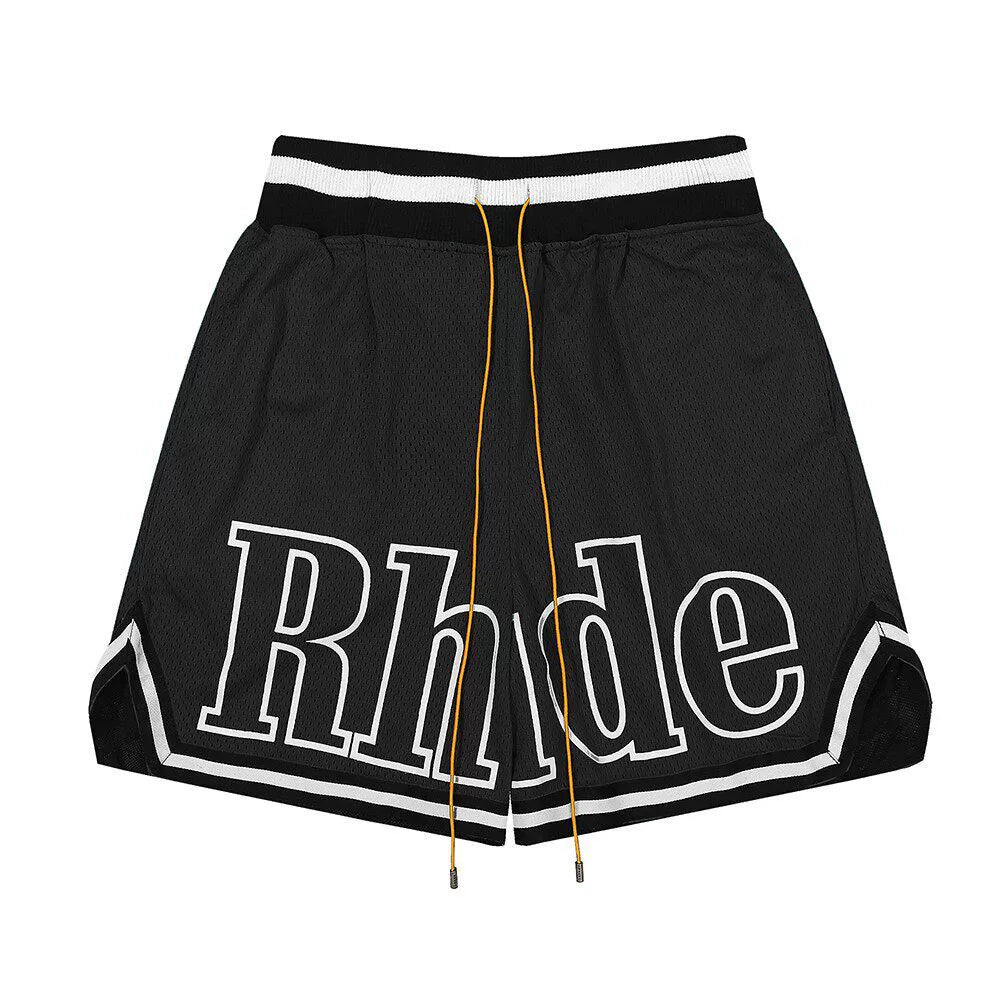 GMABCD oversized letter mesh basketball shorts 5