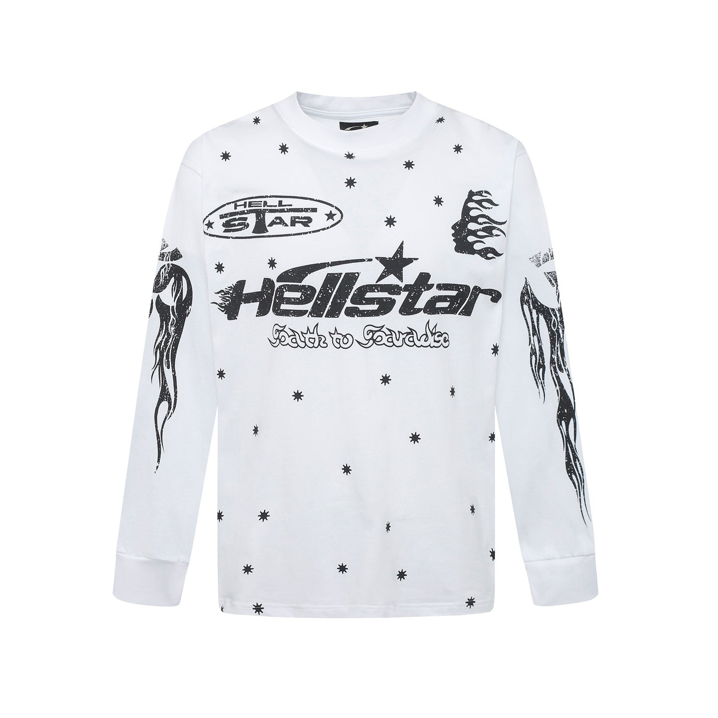 VARIANT_IMAGE::D3241 White | Vintage washed graphic long-sleeve T-shirt