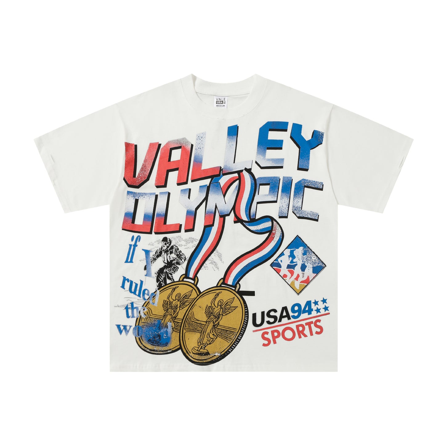 VALLEY Heavyweight Hip Hop T-Shirt - Unisex High Street Summer Top