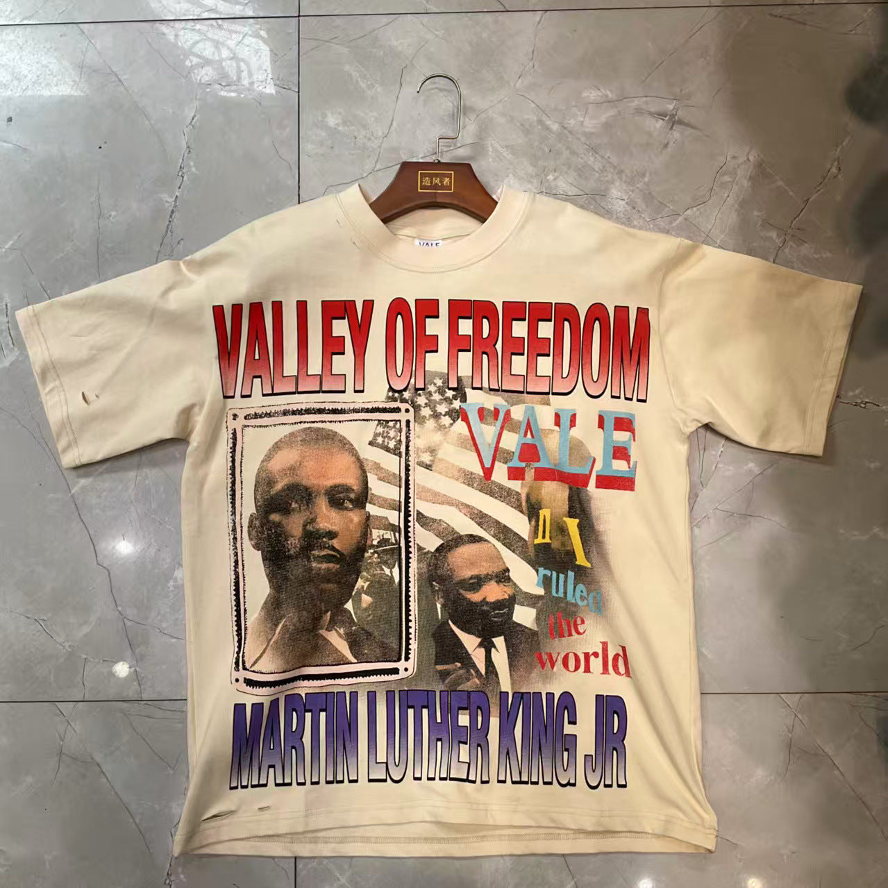 VALLEY Heavyweight Hip Hop T-Shirt - Unisex High Street Summer Top