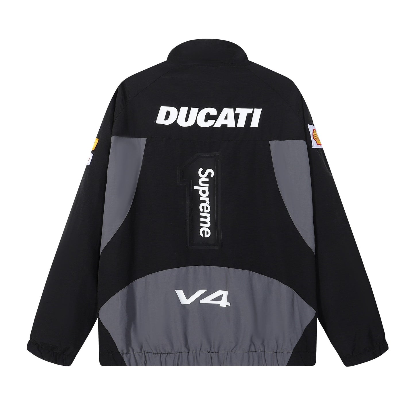 Supreme Ducati Collaboration Racing Style Windbreaker Jacket for Men