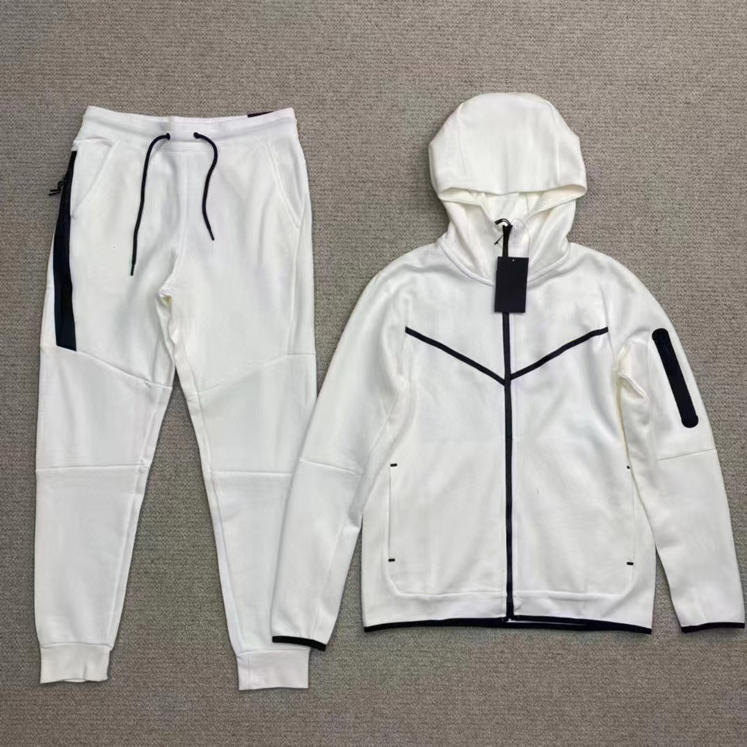 GMabcd 2025 slim fit men's casual sports hooded jacket with side zipper