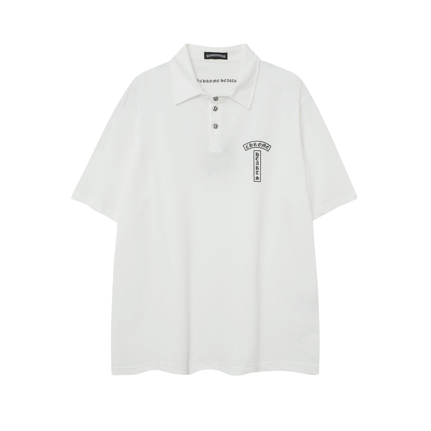 2025 New CHRM Heart Cross Sanskrit Patch Print Embroidery Loose Short Sleeve for Men and Women(2)