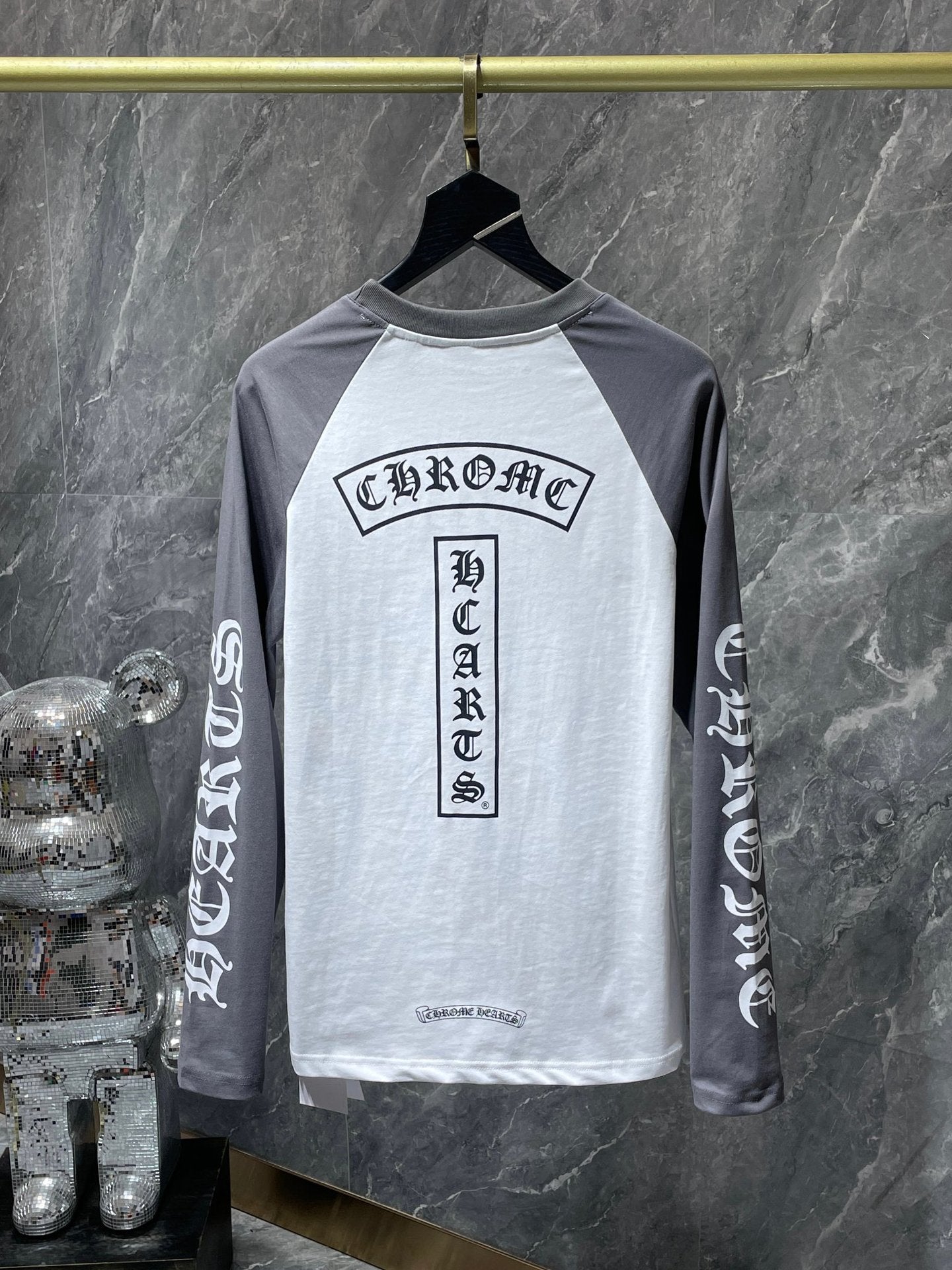 Ch Hearts 25SS Color Block Raglan Long Sleeve T-Shirt - Unisex Cotton Tee