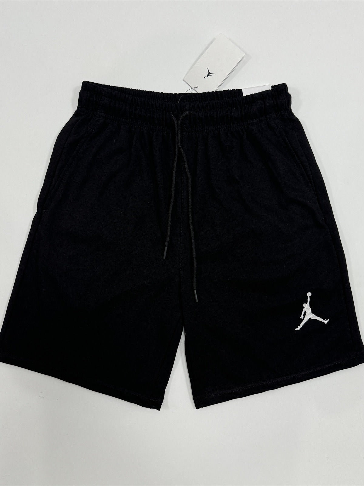 AJ Flying Logo Embroidered Cotton Shorts – Lightweight Summer Casual Pants